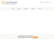 Tablet Screenshot of northwestbible.com
